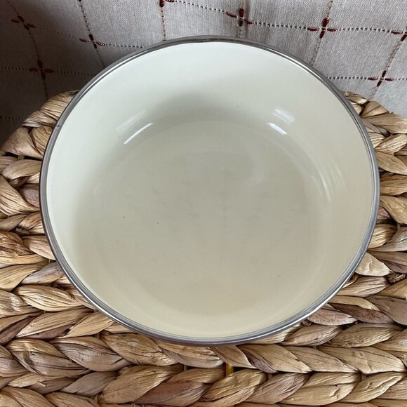 Pfaltzgraff Garden Party (Garden Impressions) Set of 4 Enamel Mixing Bowl Flat - Picture 10 of 11